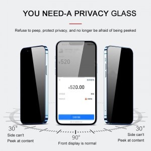 iPhone 14 13 12 11 7 8 6 series anti-peeping tempered glass