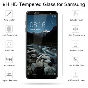 9H tempered Glass for Samsung J2 Pro Core J3 Pro J4 Core Phone