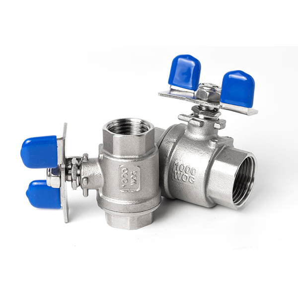 2pc butterfly handle ball valve