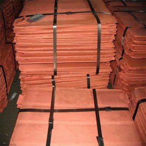 Liña de produción de cátodos de cobre por xunto de China C26000 C27000 C27400 cátodo de cobre electrolítico 99,99% folla de cobre de cátodo