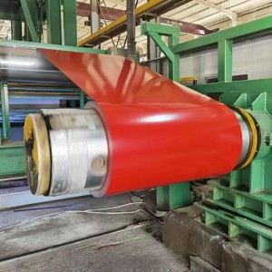 Bobina de aceiro GI prepintada por inmersión en quente de alta calidade con revestimento de cor a prezo de fábrica Bobina revestida de cor PPGI