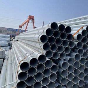 maatwurk Gi pipe Holle Tube ASTM A53 A500 Carbon Rûne Galvanized Pipe foar Bouwmaterialen