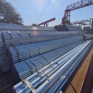 ຜູ້ຜະລິດຈີນ ASTM A53 A500 Carbon Round Galvanized Steel Pip ສໍາລັບເຮືອນແກ້ວຜັກ