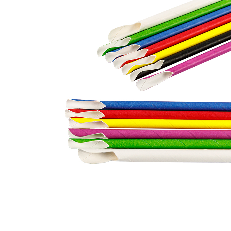 Manufacturers directly provide fully degradable beverage paper straw, disposable environmental protection Other color straight straw, which can be wholesale customized Featured Image