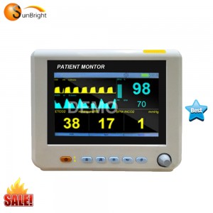Sunbright SUN-300S handheld ICU vital signs monitor 7 Inches Portable Cardiac Monitor Device with cheap price