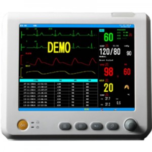 SUN-502K small size 7 inches LED vital signs portable cardiac hospital use monitor