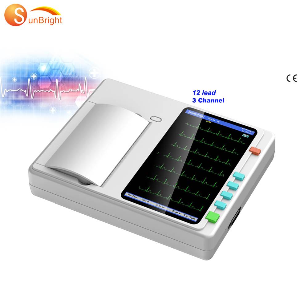 [Copy]  SUN-7031 3 Channel 12 Lead  Electrocardiograph Touch Screen ECG Machine Featured Image