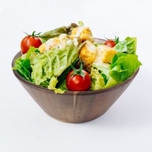 Suncha Large Acacia Wooden Salad Bowl for Salad Serving