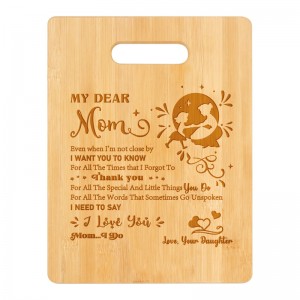 Suncha Engraved Bamboo Cutting Boards for Mom Gifts