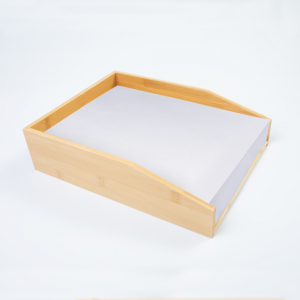 Suncha Bamboo Documents Tray for Office Desktop Organizer