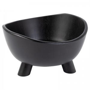 Suncha Black Washed Rubber Wood Bowl