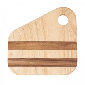 Suncha Rubber Wood & Acacia Wood Splicing Unique Style Cutting Board