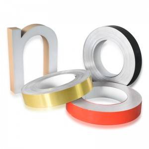 3D Advertising Aluminum Channel Letter Strip Tape Price Aluminium Channel  Letter Signs Coil LED Strip - China Building Material, Aluminium