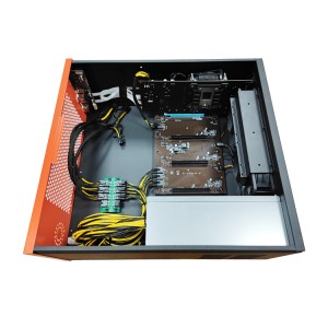 Low noise mining chassis supporting 3 cards
