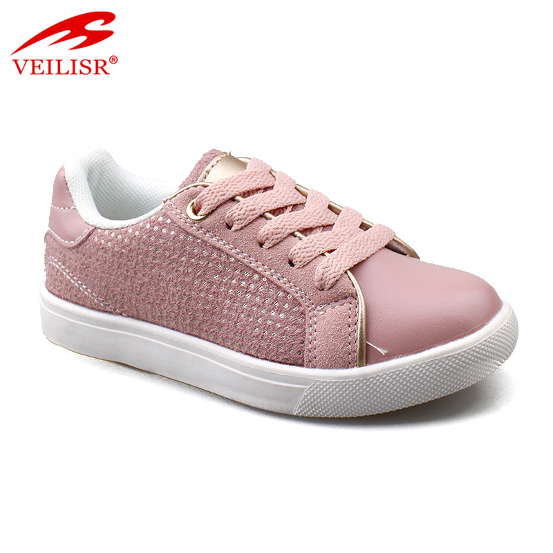 China Wholesale Factory Low Price Comfortable Outdoor fashion PU upper children sneakers kids casual shoes