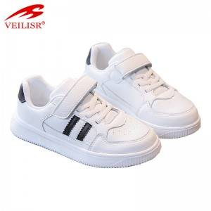Children’s white shoes spring and autumn leather sneakers