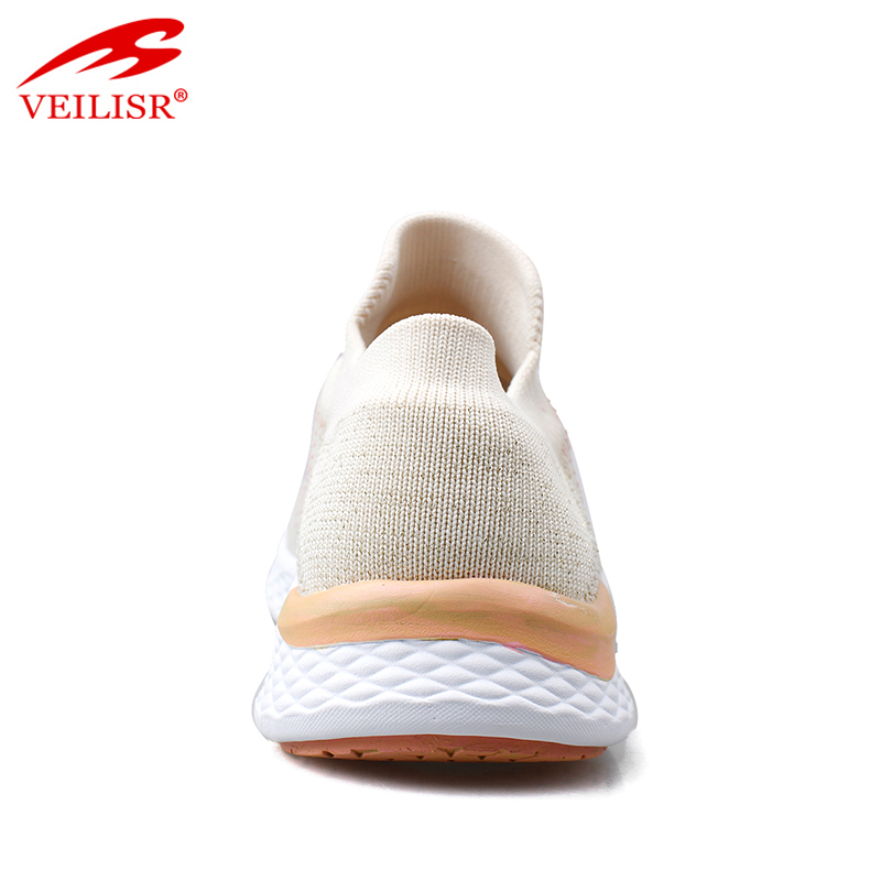 Most popular knit fabric fashion ladies casual shoes women sneakers
