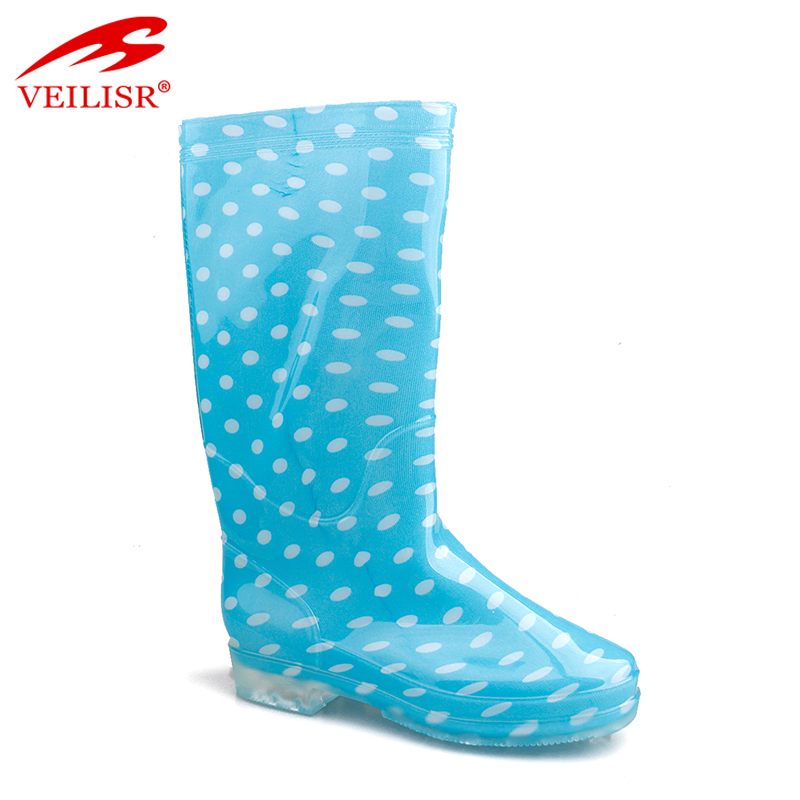 New model ladies plastic footwear PVC jelly shoes women rain boots