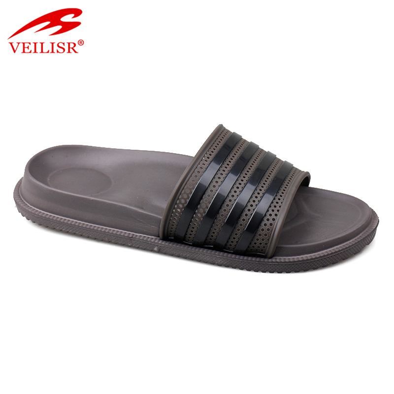 Outdoor summer beach PVC upper EVA sole slide sandals men slippers