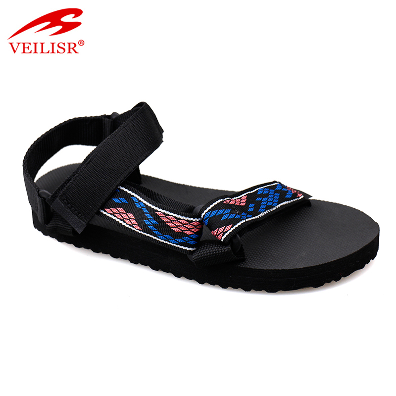 Outdoor summer nylon strap ladies sandalias sport women sandals