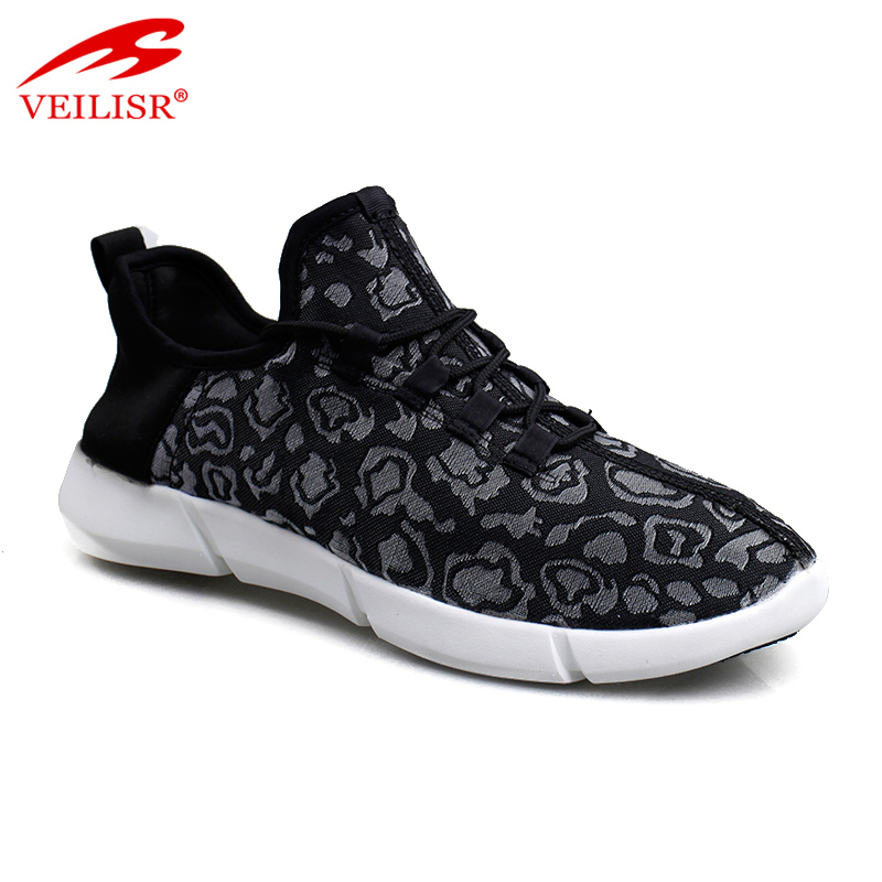 Zapatillas fashion men fabric sneakers flash LED light sport shoes