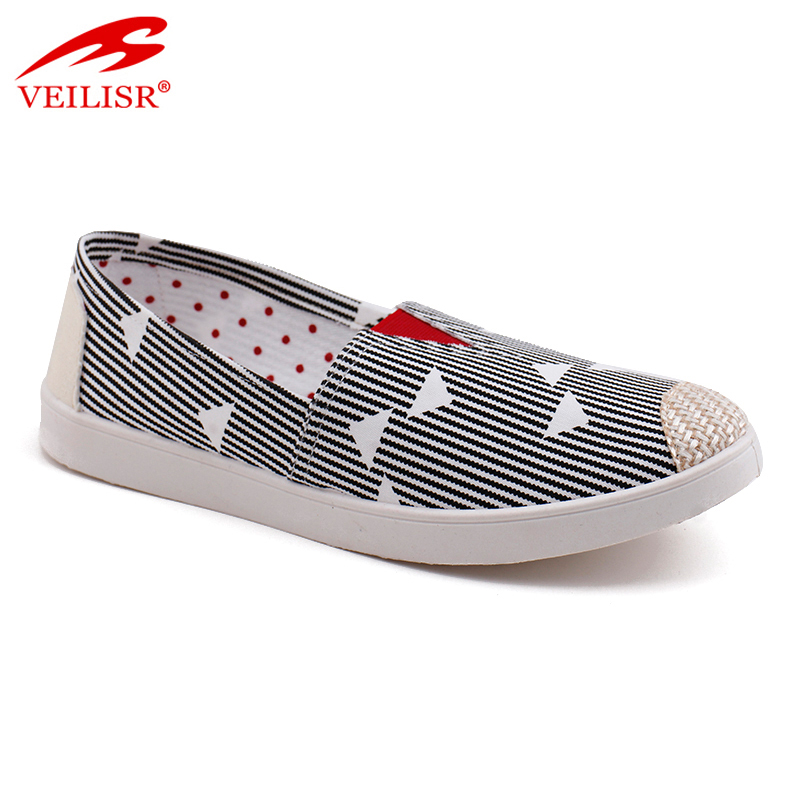 New outdoor ladies flat slip on women canvas walking running casual shoes