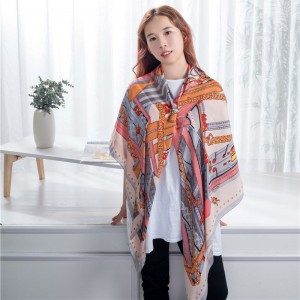 Long silk scarf shawl 