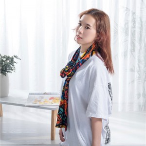 Thin soft polyester scarf 