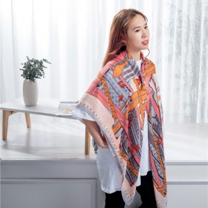 Long silk scarf shawl 