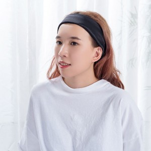 China 100% Mulberry Silk Headband Elastic Twisted Head Hair Wrap Hair Accessory Turban for Women Silk Headbands Knotted