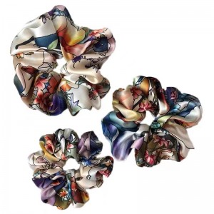 Factory Price For High Quality Pure Silk Scrunchies in New Color for Woman