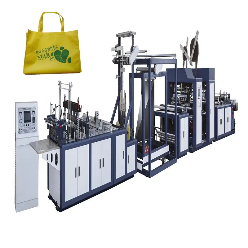 The ultimate solution for non-woven bag production: accordion bag and handle loop fixing machine