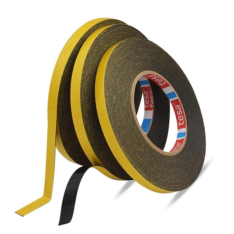 China die cut tesa® 62930 200µm double sided black foam tape Manufacturer  and Supplier