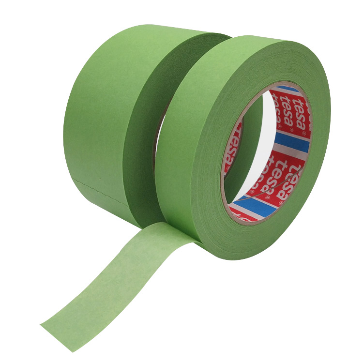 TESA 4338 0.145mm green crepe paper automobile painter painting uv rubber glue masking tape 25mm 50mm