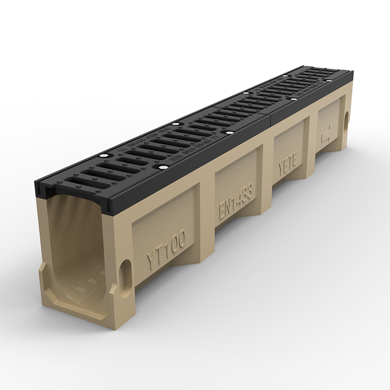 Heavy Duty Polymer Concrete Drainage Channel with Ductile Cast Iron Cover