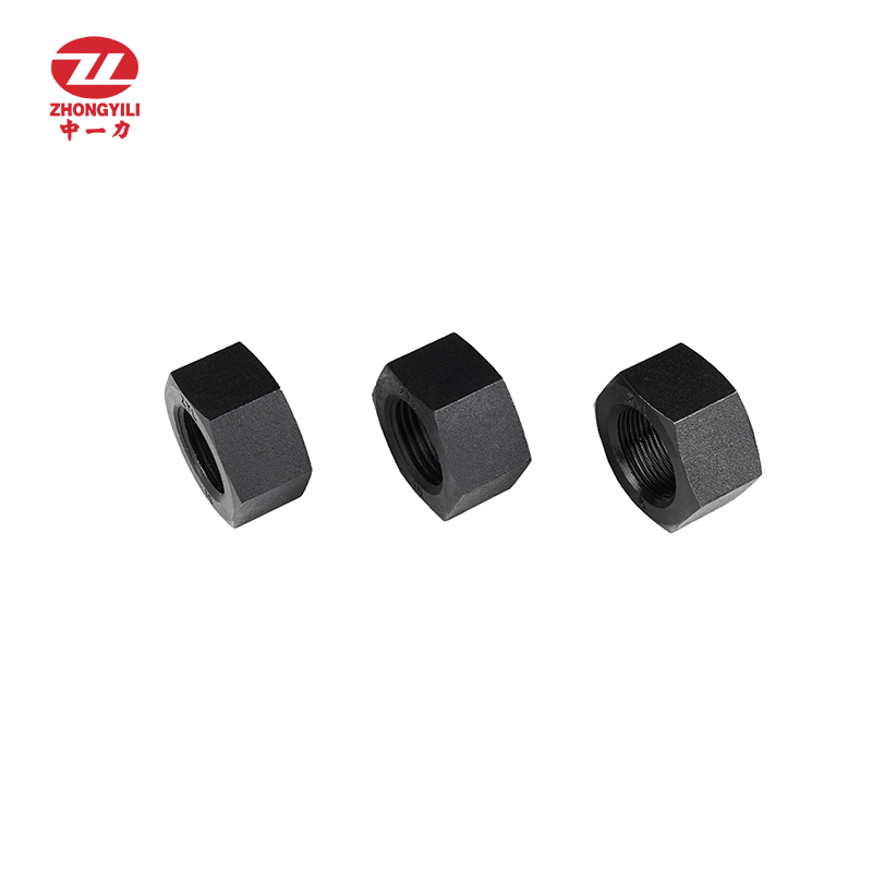 China wholesale Hex Nuts Carbon Steel Factories –  Hexagon Nuts DIN934 Gr10 Black – Zhongli bolts detail pictures
