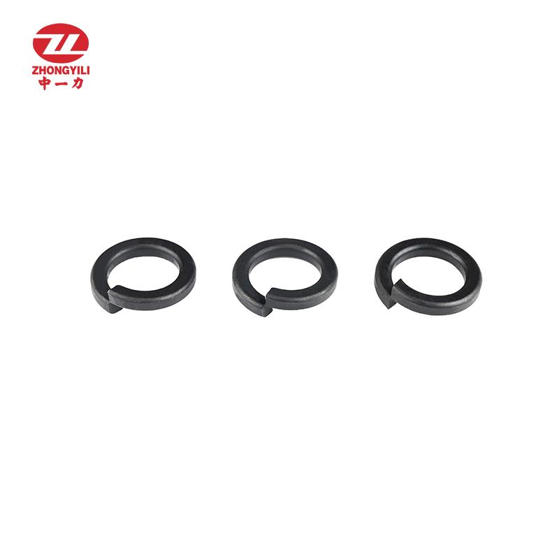 China wholesale Spring washer Factory –  Black DIN127 spring washer – Zhongli bolts Featured Image