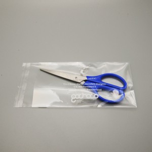 Héich Qualitéit transparent Plastikstut Selbstklebend Sigel Accessoiren Bijouen Package Sak