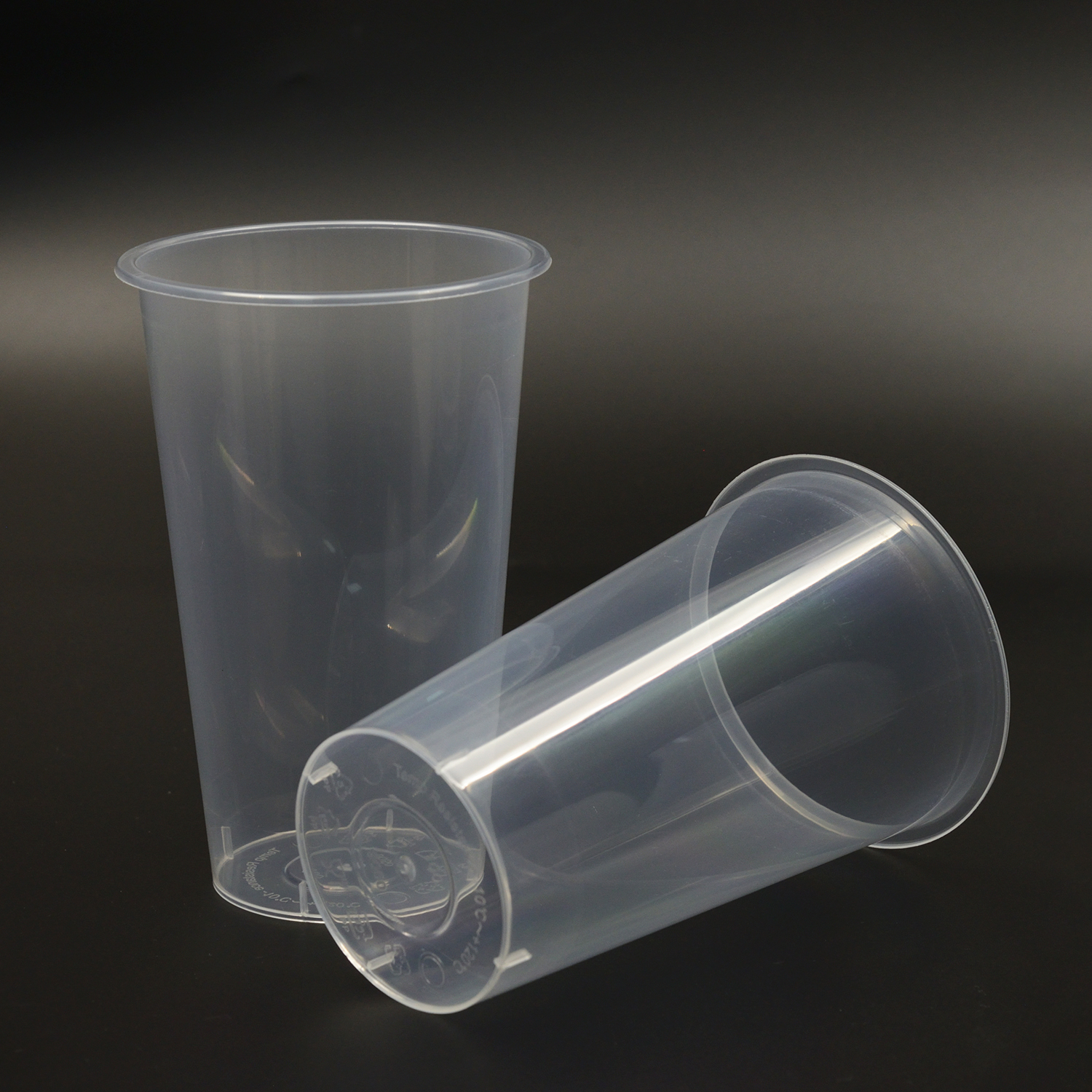 Bio pohár na pitie PLA transparentný kompostovateľný pohár na studený nápoj z kukuričných vlákien