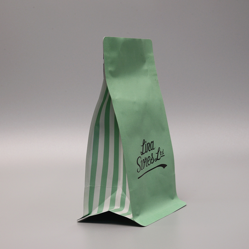 Custom Compostable Kraft Paper Stand Up Pouches