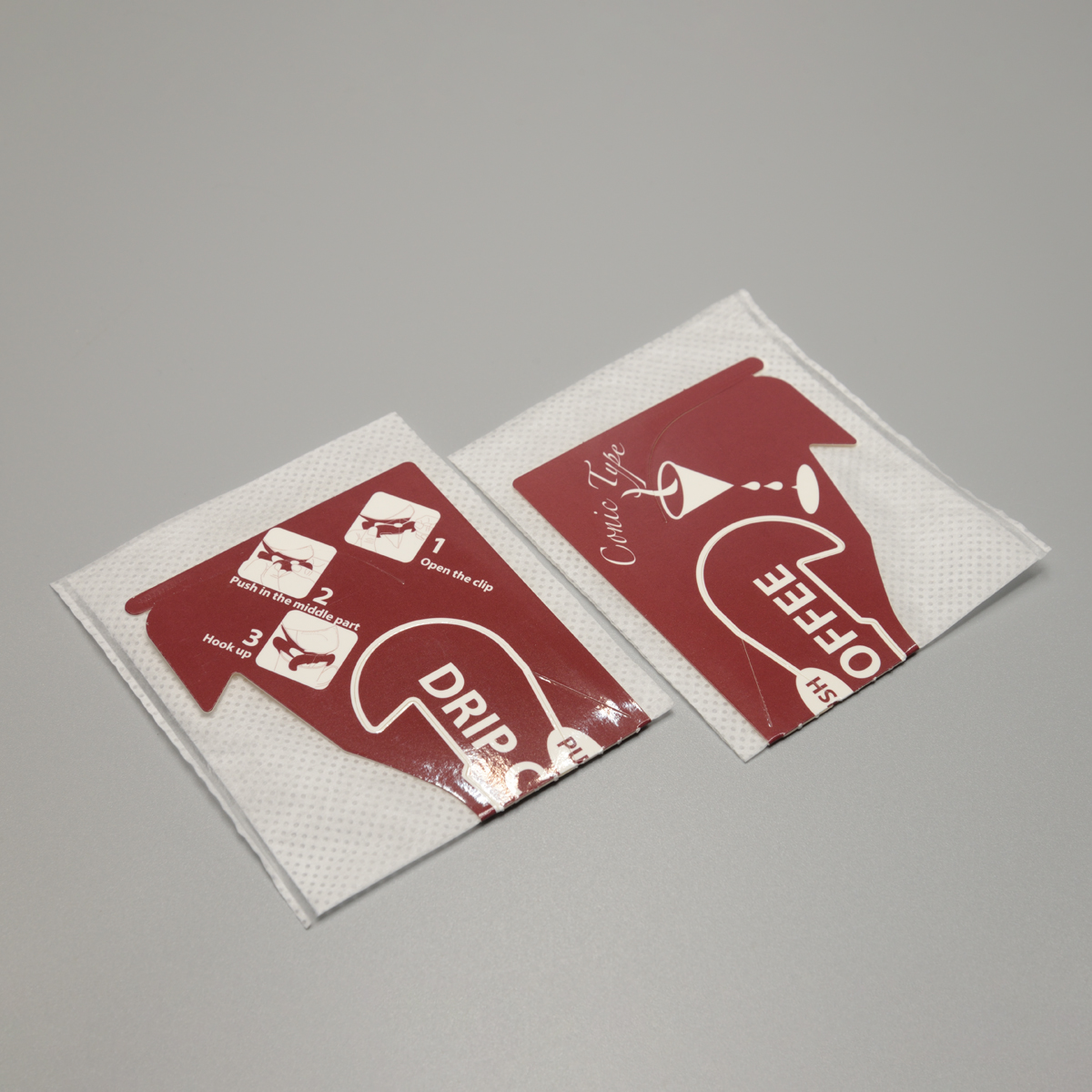 V-Drip Coffee Filtering Bags with Customized Prints