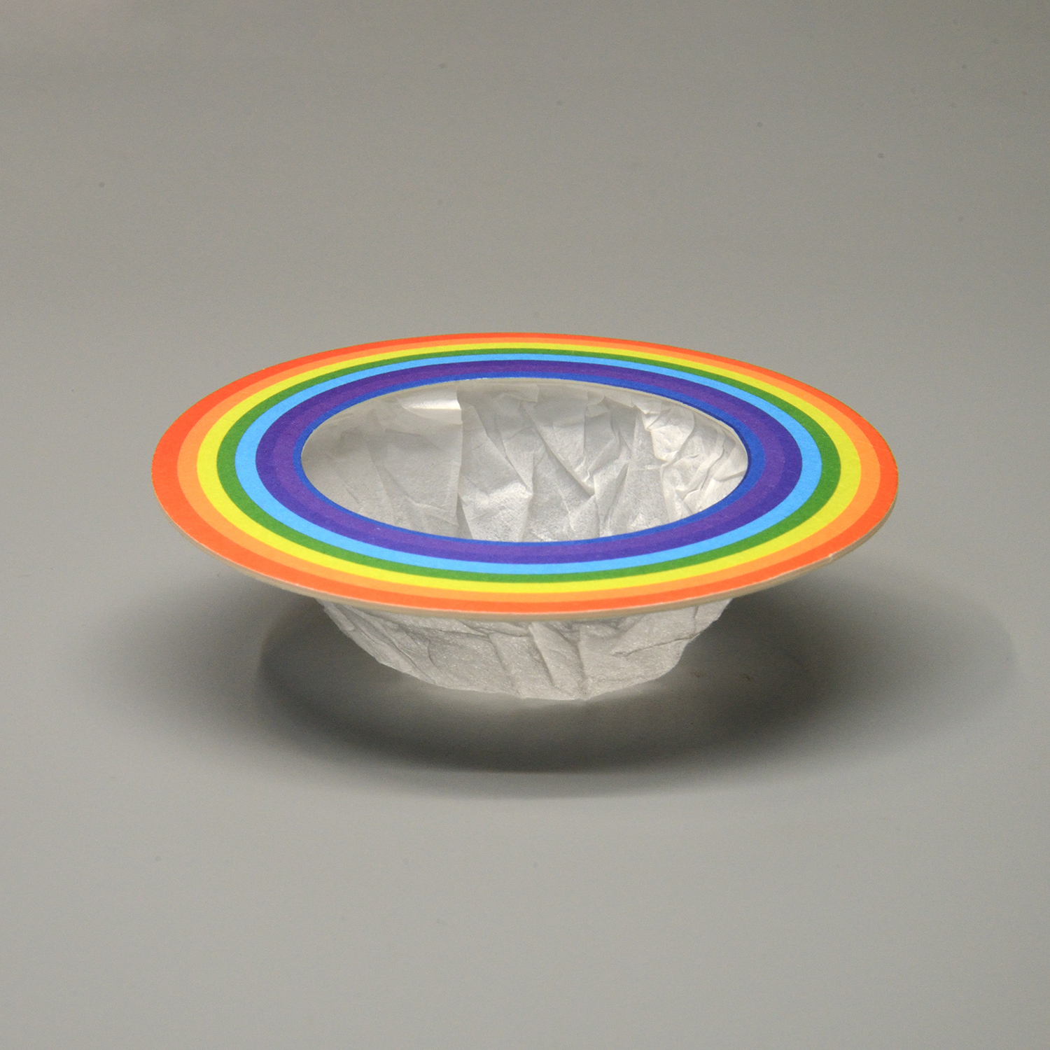 Rainbow Fedora Compostable UFO Saucer Drip Coffee Filter Bag