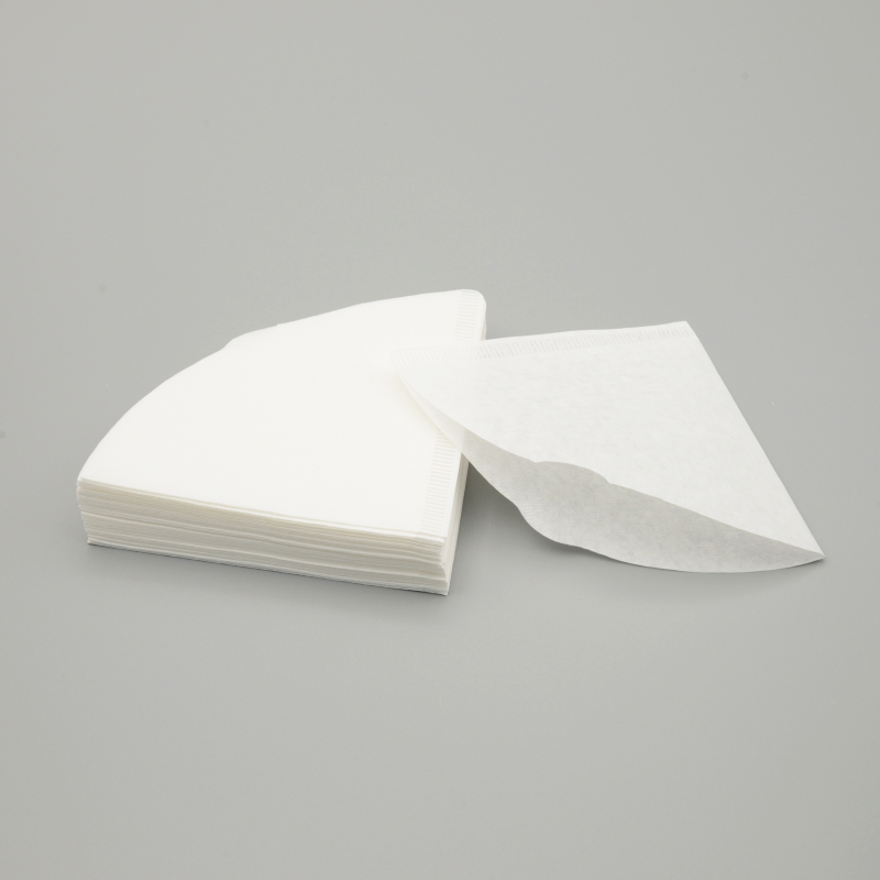 Disposable raw wood pulp white cone coffee filter paper
