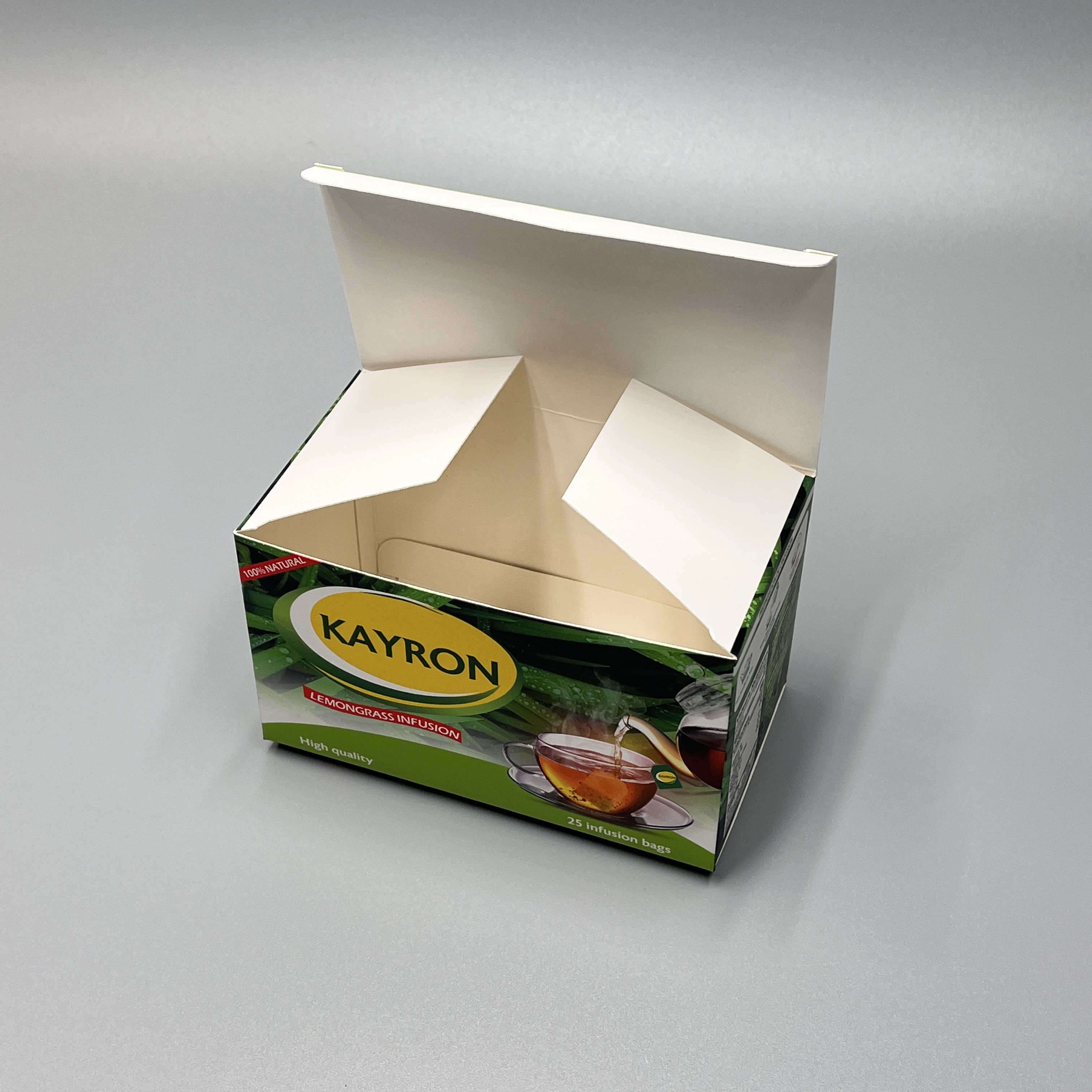 25 Sachets Custom Prints Gift Box for Double Chamber Teabags