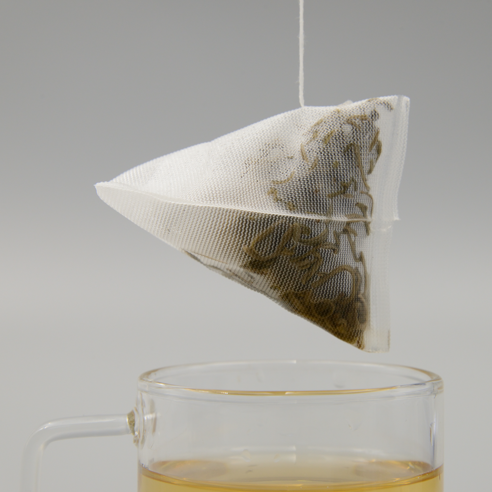 Non-GMO PLA corn Fiber Mesh Empty Teabag with Tag