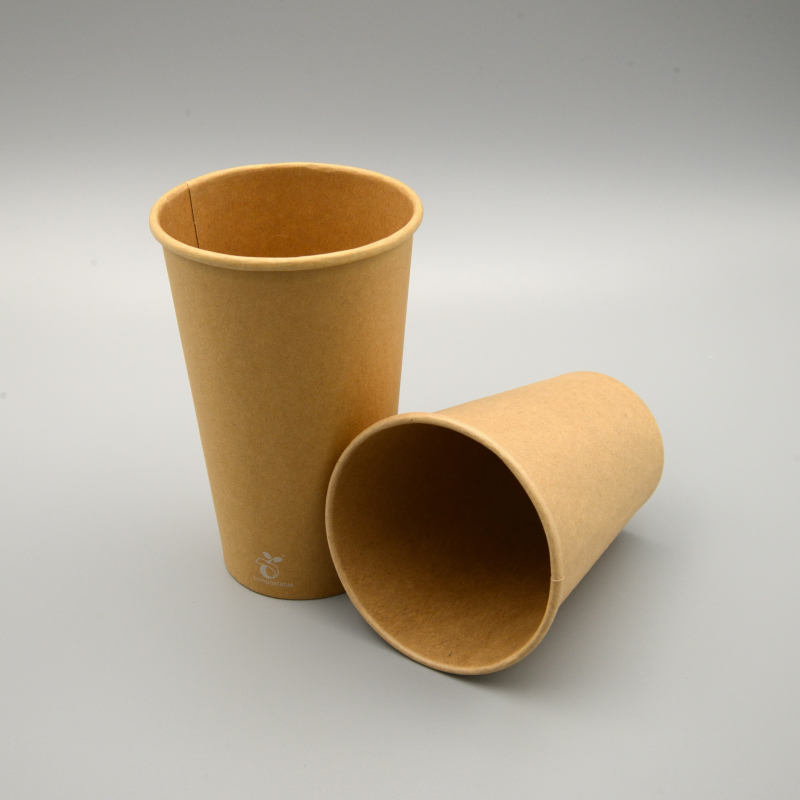 12オンスクラフト紙カップコーヒーカップ