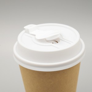 Leakproof PP cup lid for 8oz 12oz 16oz paper cups and plastic cups