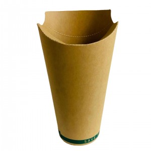Disposable french fries craft paper holder 14 oz take out party baking supplies