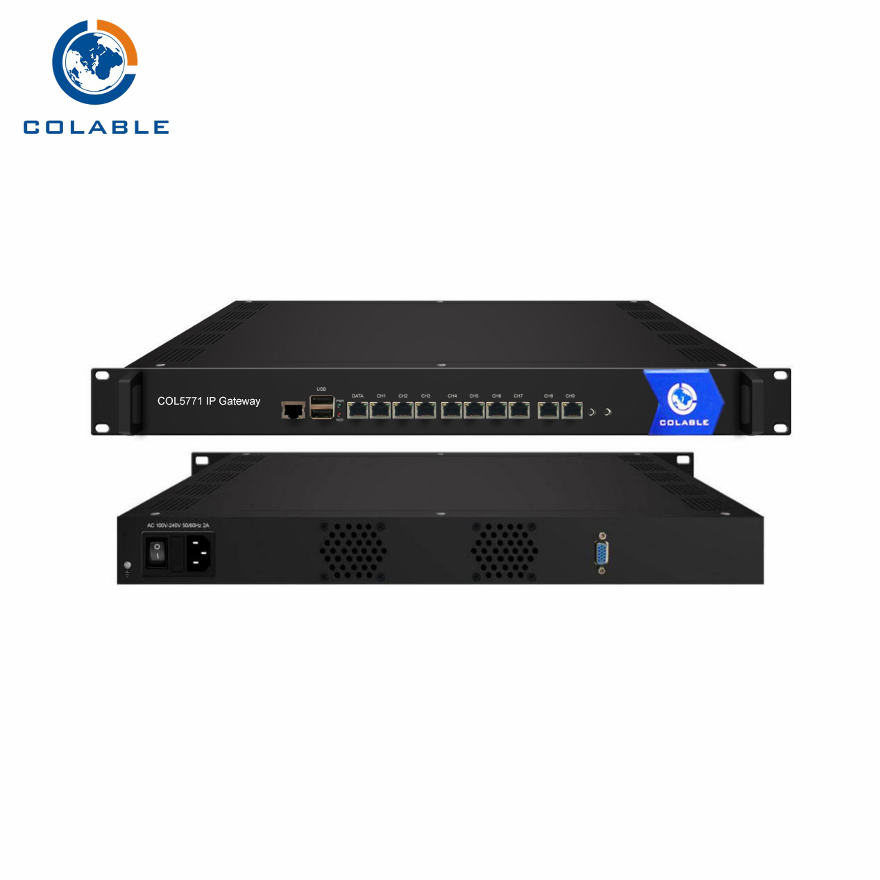 80 Channels IPTV Server HTTP UDP RTMP HLS IP protocol Converter IPTV Gateway COL5771