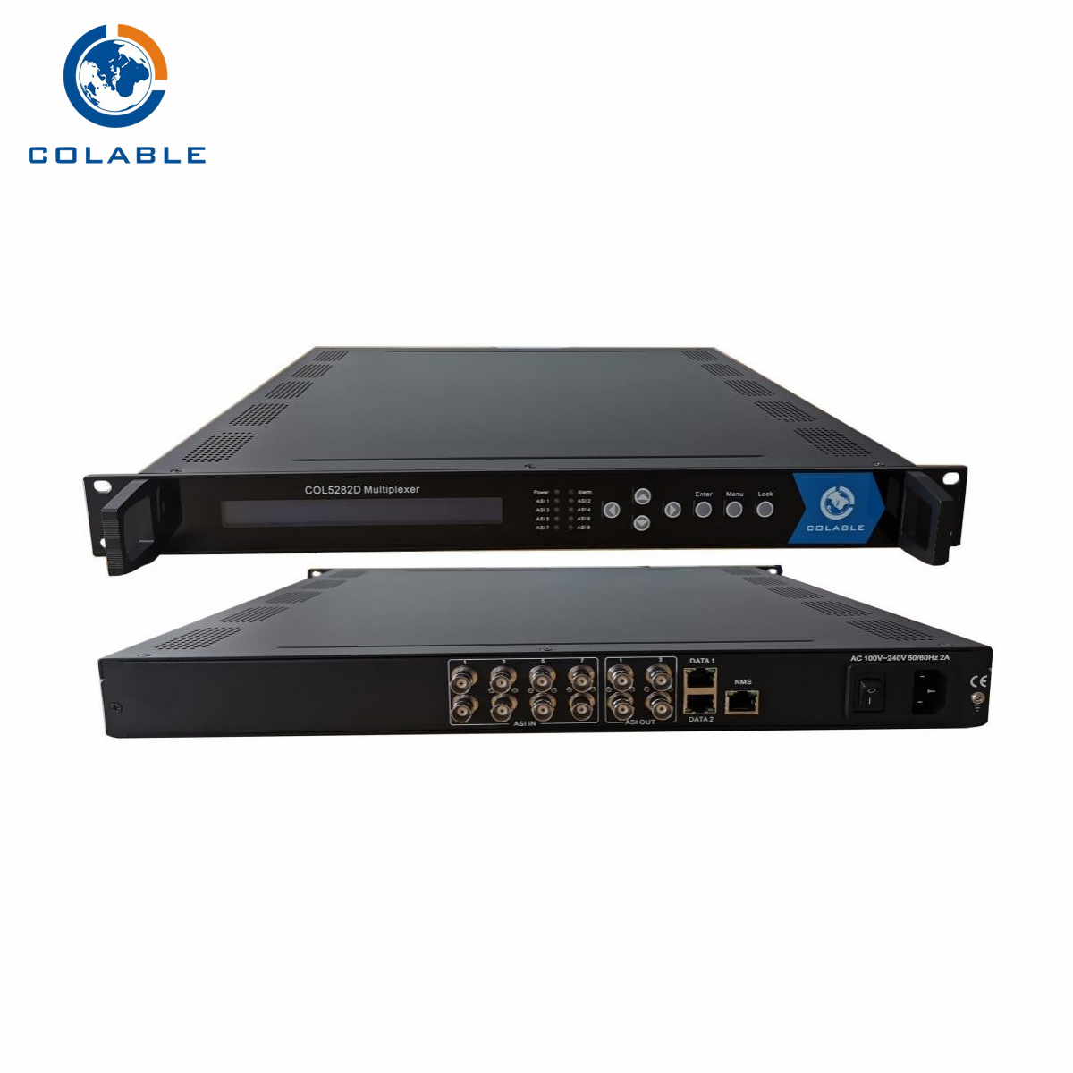 Tv Descrambler 6 Channel Tuner 2* ASI TS re-multiplexer to IP/ASI Multiplexer COL5282D – Colable